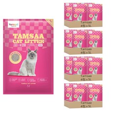 Tamsaa 凝結型貓砂 5L, 無香, 16包