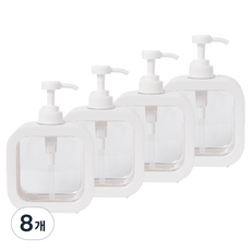 꾸미까 주방 욕실 세제 디스펜서 일반형, 화이트, 8개