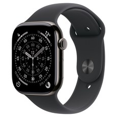 Apple 2025 애플워치 시리즈 11, 슬레이트, 42mm, GPS+Cellular, 티타늄,슬레이트/블랙 스포츠 밴드, S/M 슬레이트, 42mm, GPS+Cellular, 티타늄,슬레이트/블랙 스포츠 밴드, S/M
