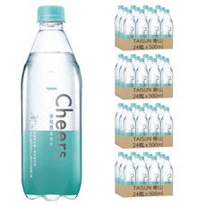 泰山 CHEERS 氣泡水 中央山脈純淨好水, 500ml, 96瓶