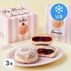지에프에프지 노티드 라즈베리 도넛, 100g, 3개입, 3개