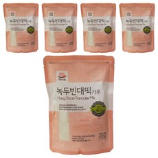 전원식품 녹두 빈대떡가루, 5개, 400g