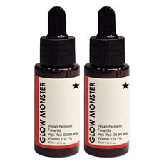 GLOW MONSTER Vegan發酵濟州紅色臉部精油 99.9%, 30ml, 2瓶