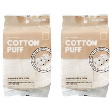 Bubble TOK 自然原色化妝棉, 200張, 2個