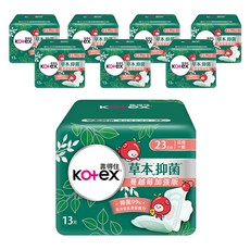 Kotex 靠得住 草本抑菌加強版日用衛生棉, 7套, 13片, 23cm