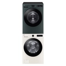 LG전자 트롬 오브제컬렉션 드럼세탁기 19kg + 건조기 19kg + 키트 세트 방문설치, KFG19EN-9GN, 네이처베이지(드럼세탁기), 네이처그린(건조기)