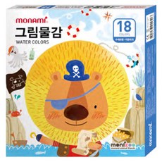 모니주 그림물감 남, 6ml, 18색