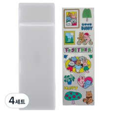 마이 버디 필통 스티커 세트 01 Together, 4세트, 혼합색상