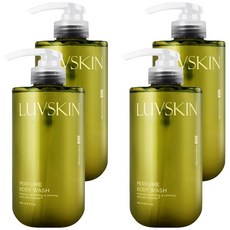 루브스킨 퍼퓸 바디워시 블라썸글로우향, 500ml, 4개