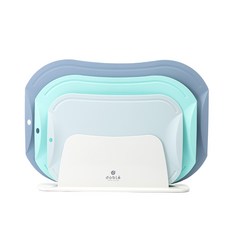 doble 砧板 3款+ABS收納架, 藍色（天藍色、薄荷色、藍色）