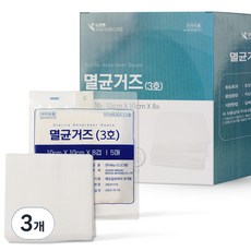 상처엔뉴스킨케어 개별포장 멸균거즈 10 x 10 cm, 3개, 10개입