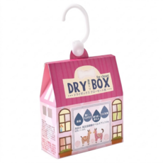 TEIJIN 帝人 SHF 日本製 DRY BOX 可重覆用 除濕消臭盒 掛勾款 粉色, 18g, 1盒