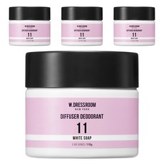 더블유드레스룸 디퓨저탈취제 NO 11 화이트솝, 110g, 4개