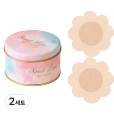 Lumion 拋棄式花朵造型胸貼 60入 + 鐵盒組, 2套