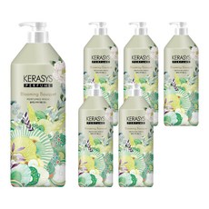 KERASYS 盛開花束香水沖洗液, 1L, 6個