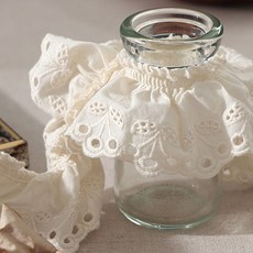 상큼앵두 면자수 주름레이스 180cm, 내추럴, 1개