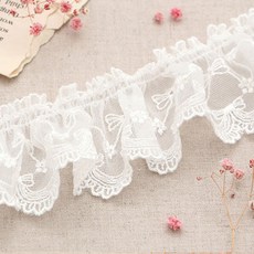 HAPPY BEARS 刺繡蕾絲180cm, 單色, 1件