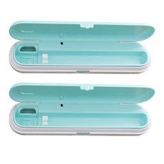 my rabbit 便攜式分離式牙刷清潔器 SH-163MW+AA電池 4入+USB充電線 2入, SH-163M, 薄荷