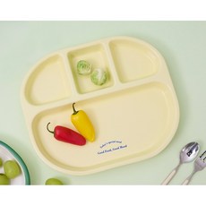 Bonita HOUSE 簡易一餐陶瓷餐盤, 1個, 檸檬黃