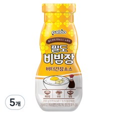 팔도 비빔장 버터간장소스, 200g, 5개