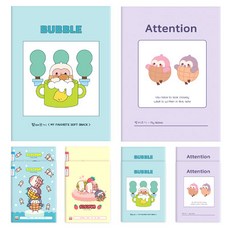 DADA 花生家族 聽寫輕薄小學筆記本 2款 x 5入組, 混合顏色, 1套