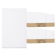 Madakkumi 彩色瓦楞紙, 白色, 20張