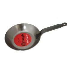turk 單柄碳鋼平底鍋 德國鐵鍋 冷鍛, 24cm, 1個