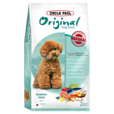 UNCLE PAUL 保羅叔叔 室內成犬用 低敏飼料, 糙米 + 魚肉, 2kg, 1袋