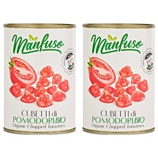 Manfuso 切丁番茄罐頭, 2個, 400g