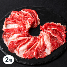 설로인 한우 차돌박이 1+등급 (냉장), 200g, 2개