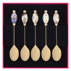 ROYAL ALBERT 100週年煥新系列茶匙5件組 前期, 混合顏色, 1套