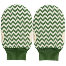 Vitabello 低刺激去角質手套, 綠色, 2個, 1入