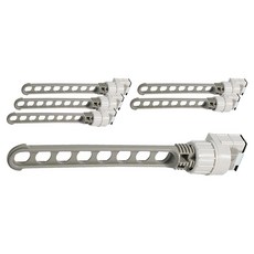 데일린 공간 활용 틈새 옷걸이, 그레이, 6개