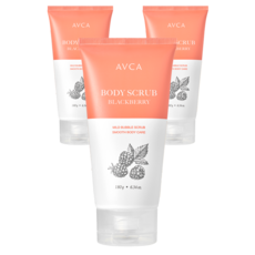 AVCA 身體磨砂膏 黑莓香, 3個, 180g