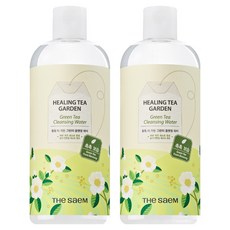 더샘 힐링 티 가든 그린티 클렌징 워터, 500ml, 2개