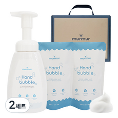 머머 핸드 버블워시 본품 250ml + 리필 파우치 250ml x 2p 선물세트, 무향, 2세트