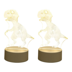 3D造型小夜燈 19 x 11cm 2個, 恐龍