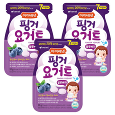 韓國 ivenet 優格豆豆餅乾, 藍莓口味, 20g, 3包