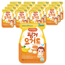 아이배냇 베베 핑거 요거트, 바나나, 20g, 16개
