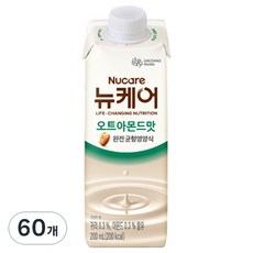 뉴케어 정품 오트아몬드맛 완전균형영양식, 200ml, 60개