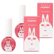 레시피박스 수성 매니큐어, 2개, 글로시펄블라썸