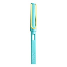 德國 LAMY Safari 狩獵系列 夏季度特別款鋼筆, F, 椰林風情 藍色