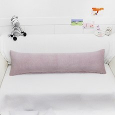 베드앤데코 에브리데이 극세사 바디필로우커버 솜포함, 체크핑크