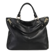 真皮頭層牛皮大容量通勤女士托特包, LB928, 手拎/單肩/斜背, 28 x 35 x 15cm 手提15cm, 黑色