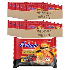 Mie Sedaap 香辣味湯麵，韓國風味，77g x 40包, 80包