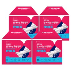 크리넥스 빨아쓰는 위생행주 핑크, 30매입, 4개