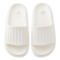 CARET 男女通用 皺褶設計 EVA 緩震拖鞋, 白色, 250mm