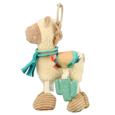 itzy ritzy 咬咬感統玩偶 內藏響紙 刺激觸覺發展 附有矽膠固齒器, 萌萌草泥馬 多色, 1個