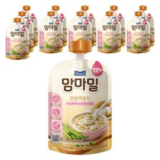 맘마밀 안심 이유식 12개월부터, 아스파라거스와 닭가슴살, 100g, 12개