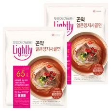 라이틀리 곤약 얼큰양지사골면 2인분, 424g, 2개